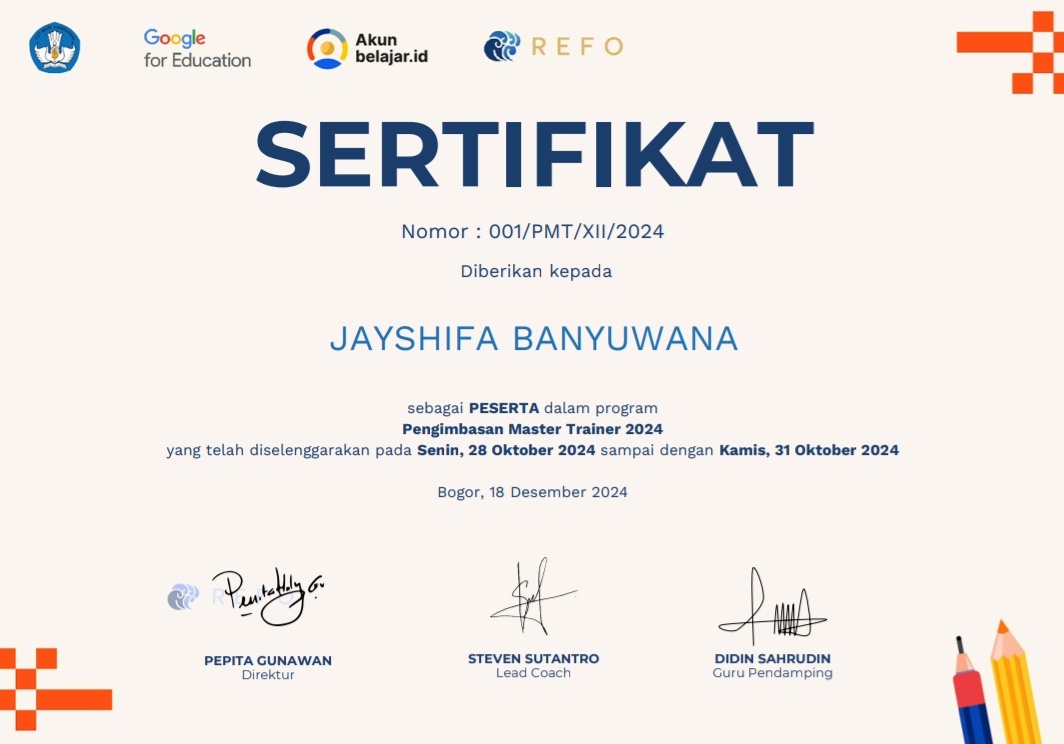 Pengimbasan Master Trainer 2024
